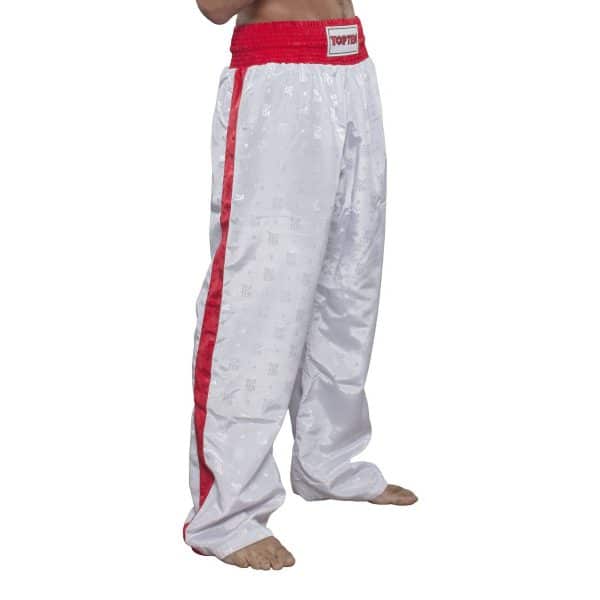 Top Ten Kickboxhose Classic Weiß Rot