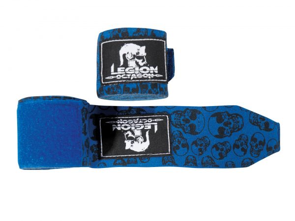 Legion Octagon Boxbandagen Skull Blau