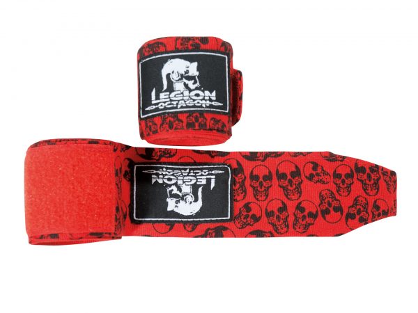 Legion Octagon Boxbandagen Skull Rot