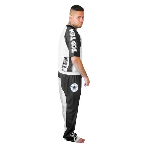 TOP TEN Kickbox Uniform Bow Weiß-Schwarz