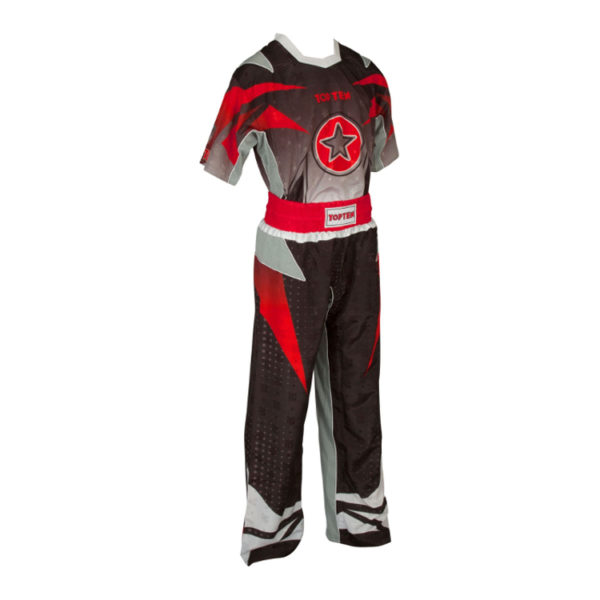 TOP TEN Kickbox Uniform Future Schwarz-Grau