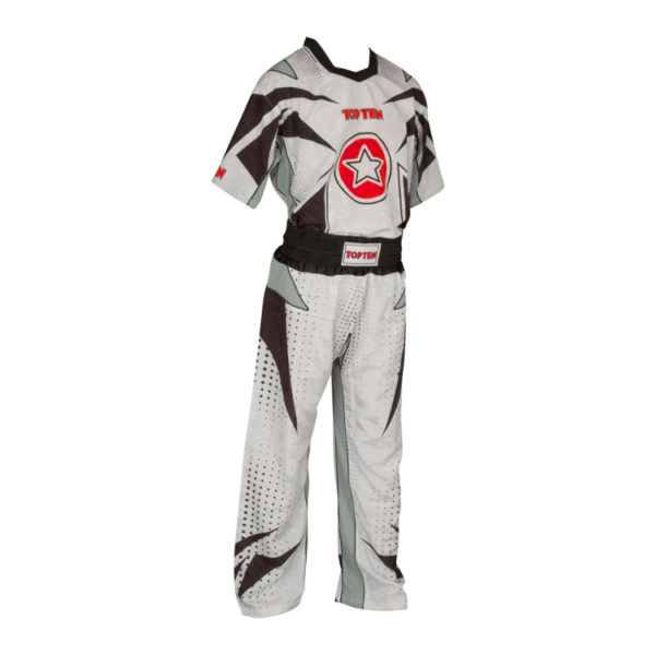 TOP TEN Kickbox Uniform Future Weiß-Schwarz