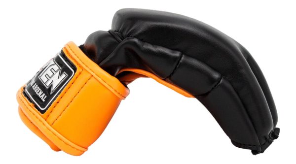 TOP TEN MMA Handschuhe Striking C-Type Schwarz-Orange