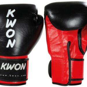 KWON Kickboxhandschuhe KO Champ Schwarz-Rot